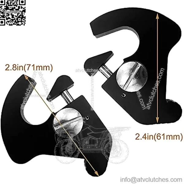 Detachable X8X Mounting Sissy Bar Luggage Rack Latch Clips Kit Fits for Harley Davidson Sportster Touring Street Glide Road King Electra Glide 1986-2021 chrome#9 Latch Clips 7013128 - Image 3