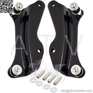 Black 4 Point Docking Hardware Kit Compatible for Harley Davidson Touring Street Glide Electra Glide Road King Road Glide 2014 2015 2016 2017 2018 2019 2020 2021 2022 2023