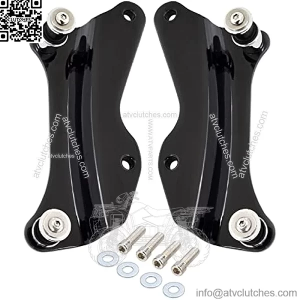 Black 4 Point Docking Hardware Kit Compatible for Harley Davidson Touring Street Glide Electra Glide Road King Road Glide 2014 2015 2016 2017 2018 2019 2020 2021 2022 2023
