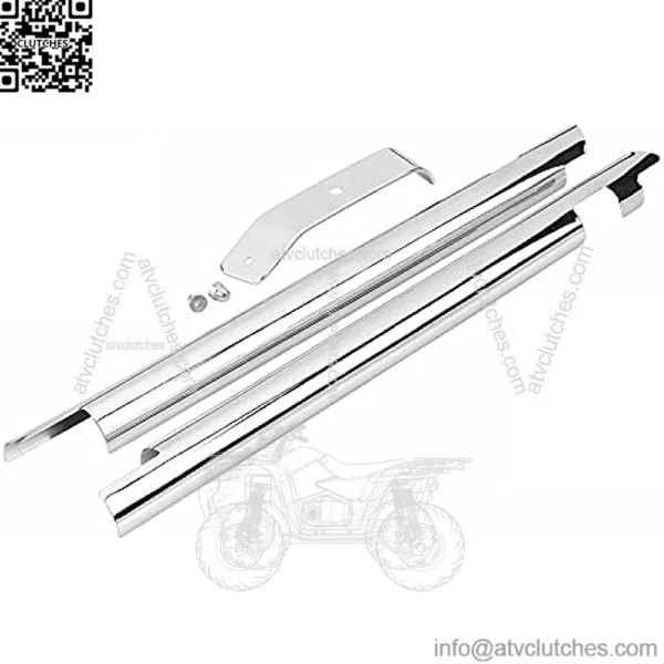 Chrome Front Frame Down Tube Covers for Harley Softail Fatboy Heritage Springer Deluxe FLSTN FLSTF FLST - Image 2