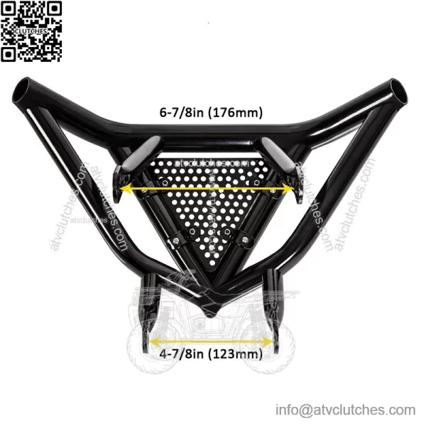 Aluminum Front Bumper Proctector For Honda TRX 450R TRX400EX Black - Image 2