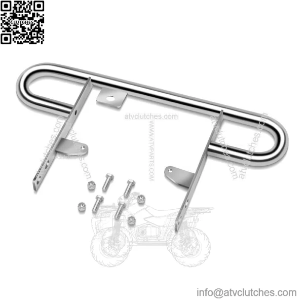 For 2004-2013 Yamaha YFZ450 ATV Rear Wide Grab Bar Bumper Chrome Carrier - Image 2