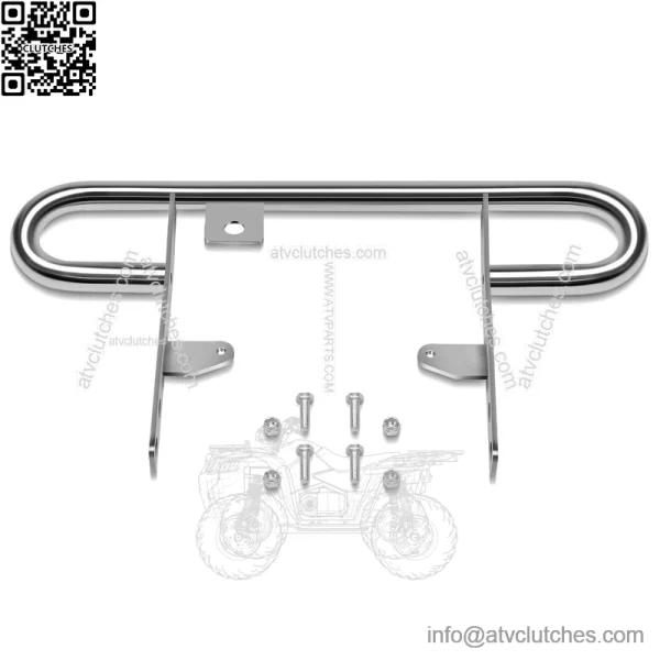For 2004-2013 Yamaha YFZ450 ATV Rear Wide Grab Bar Bumper Chrome Carrier - Image 3
