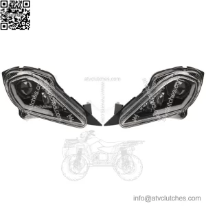2PCS LED Headlights Head Lamps For Yamaha YFZ 450 Raptor 350 700 700R 2006-2023