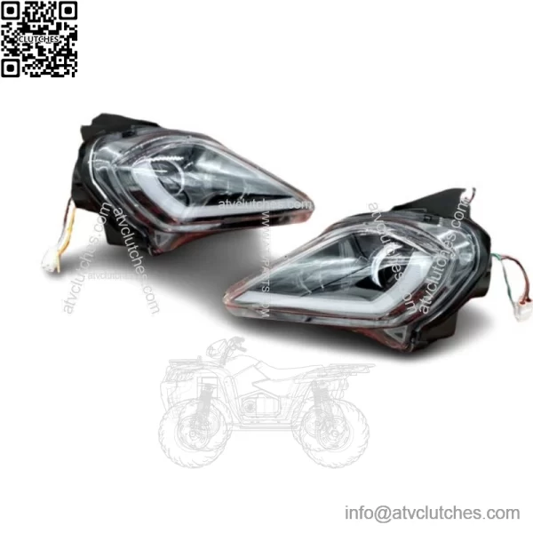 2 x LED Headlights Yamaha YFZ450R Raptor 700 700R YFZ450 WOLVERINE - Image 4