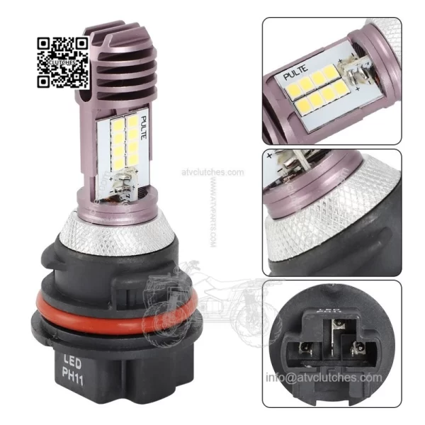 LED  eadlight  ulbs  H11  or  uzuki  uadsport  acer  TZ  50  00  TR  50  eadlamp - Image 2