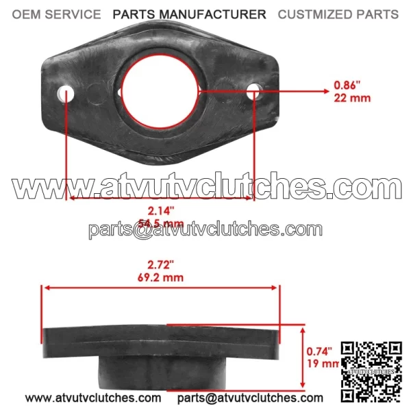 Polaris crambler 00 997-2000 teering ost pper/Lower ushings - Image 4
