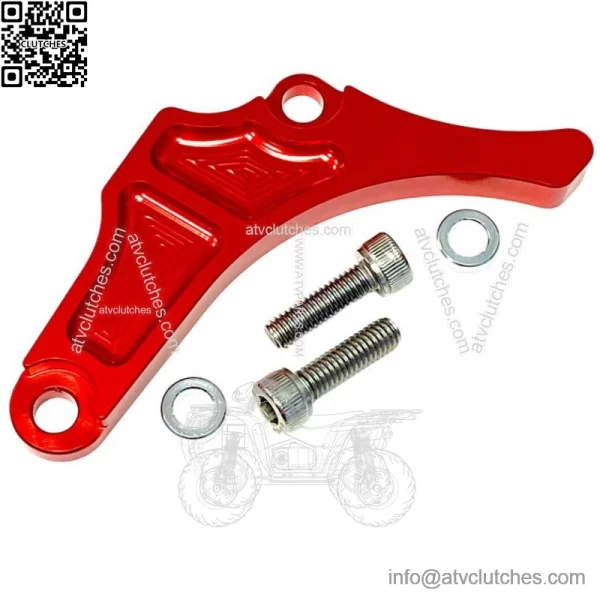 Yamaha YFZ450 Red Motor Engine Case Saver Chain Guard Billet CNC 2004-2013