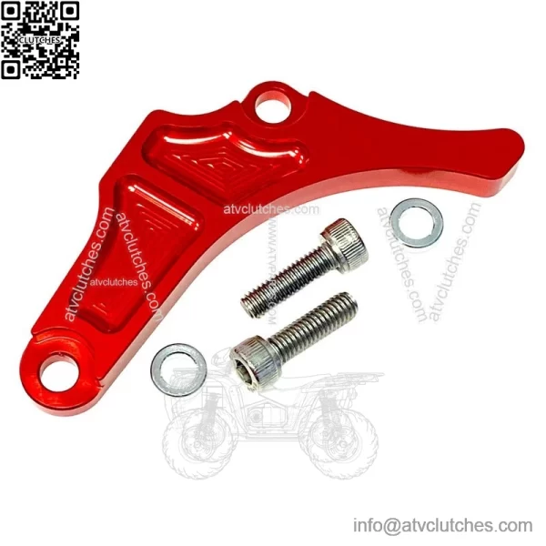 Yamaha YFZ450 Red Motor Engine Case Saver Chain Guard Billet CNC 2004-2013 - Image 2