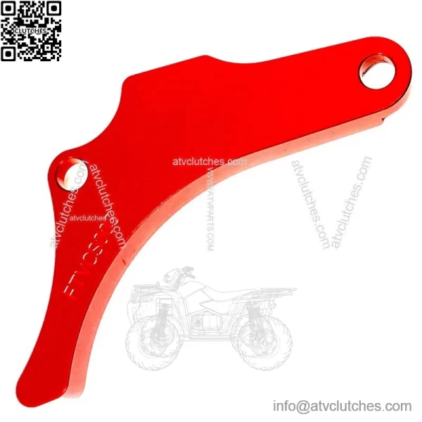 Yamaha YFZ450 Red Motor Engine Case Saver Chain Guard Billet CNC 2004-2013 - Image 5