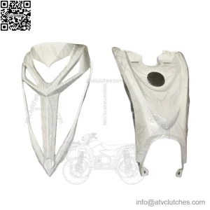 13-25 Raptor 700 OEM GRILL NOSE CONE GAS TANK COVER WHITE PLASTICS