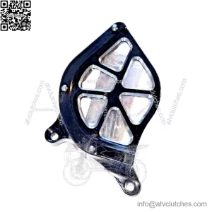YAMAHA YFZ 450R, 450X ENGINE CASE SAVER & FRONT SPROCKET COVER 2009-2024 BLACK