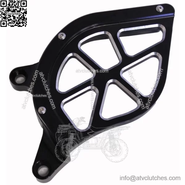 YAMAHA YFZ 450R, 450X ENGINE CASE SAVER & FRONT SPROCKET COVER 2009-2024 BLACK - Image 2