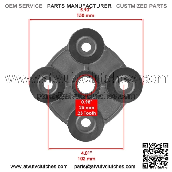 Polaris crambler 00 997-1998/2005-2012 ear heel ubs /Hardware Left/Right) - Image 2