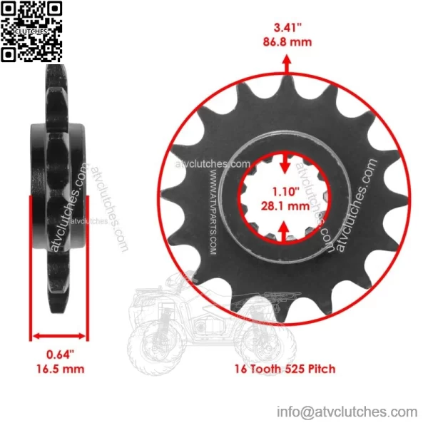 Drive Chain & Sprocket for Husaberg FC501 1994 / FC600 1994 23801-MEE-D00 - Image 2