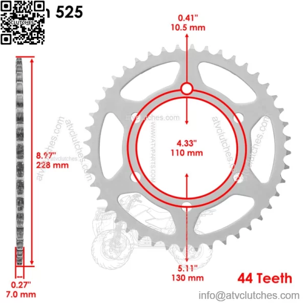 Drive Chain & Sprockets For Suzuki GSXS1000 2016-2024 27600-33E50-116 - Image 2