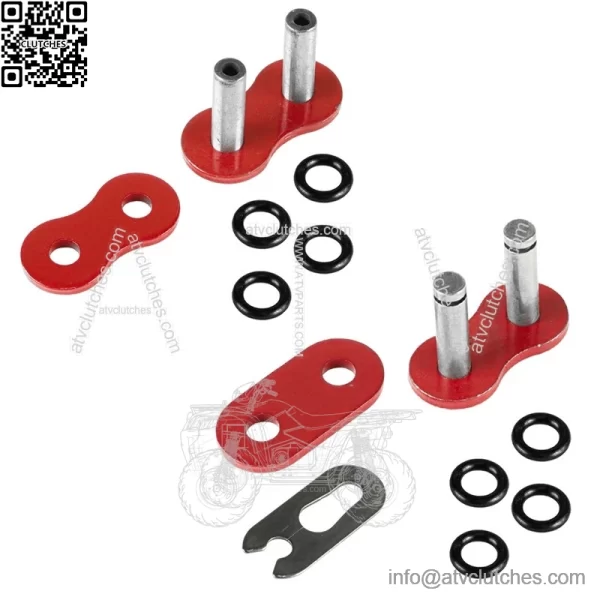 O-Ring Drive Chain for Honda TRX450R 2004 2005 2006 2007 2008 Red - Image 4