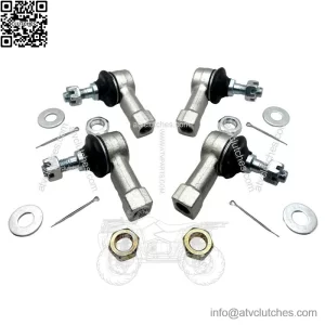 Heavy Duty Chromoly Tie Rod Ends End Left Right Kit TRX250R TRX400EX TRX450R