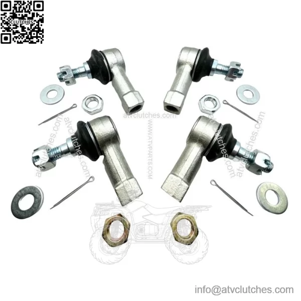 Heavy Duty Chromoly Tie Rod Ends End Left Right Kit TRX250R TRX400EX TRX450R - Image 2