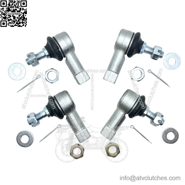 Heavy Duty Chromoly Tie Rod Ends End Left Right Kit TRX250R TRX400EX TRX450R - Image 3