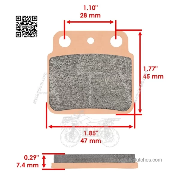 Brake  ads  or  uzuki  00  TZ400  T-Z400  uadsport  ear  rakes  003-2011 - Image 2