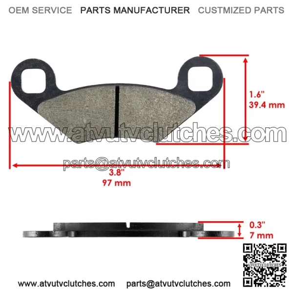 Polaris crambler 00 X4 005-2012 ront/Rear rake ads - Image 3