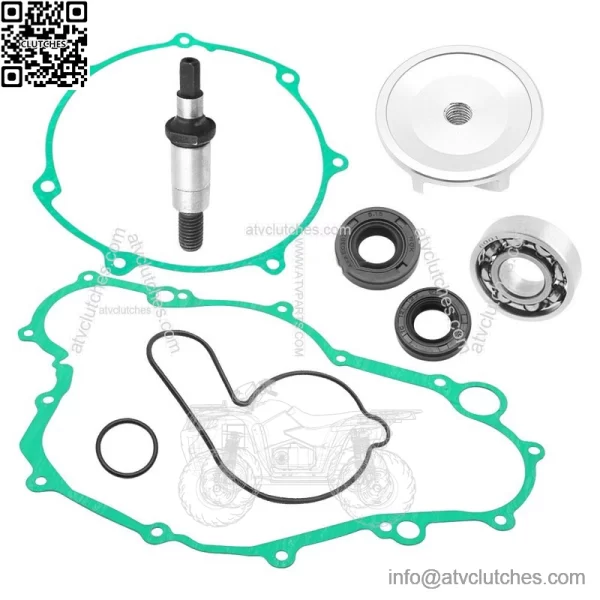 Water Pump Rebuild Kit for Yamaha YFZ450 2004-2013 Impeller Bearing Shaft Gasket - Image 2