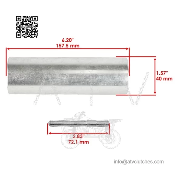 Rear  xle  ub  epair  it  or  uzuki  T-Z400  TZ400  TZ400Z  uadsport  400  3-08 - Image 3