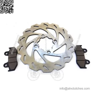 Rear Wave Brake Rotor disc / Brake Pads for Yamaha 450R YFZ450 Raptor 700 R