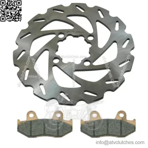 Rear Wave Disc Brake Rotor & Pads for Yamaha YFZ450, YFZ450R & YFZ450X 2006-2023