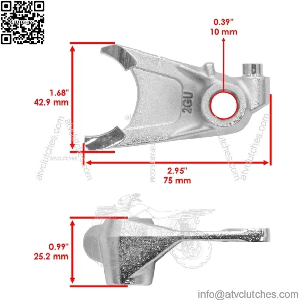 Shift Cam Fork For Yamaha 2GU-18512-00-00 4L0-18512-00-00 2GU185120000 - Image 2
