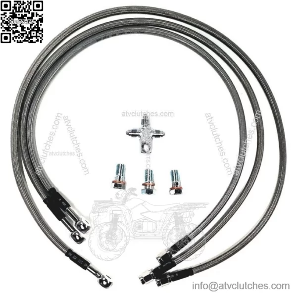 Yamaha YFZ 450  A Arms +2 +1  Chromoly  Adjustable 04 05 Brake Lines Clamps Alba - Image 3
