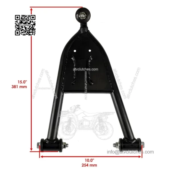 Front  ower  eft    ight    rm  or  uzuki  uadsport  TZ400  T-Z400  003-2008 - Image 2
