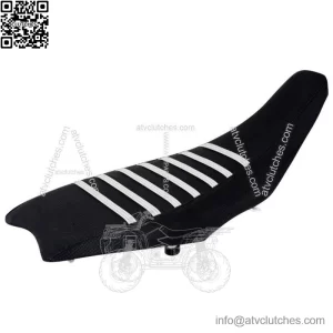 2004-2018 Honda TRX 450 R ER Seat Cover by Enjoy MFG BLACK w/ WHITE RIBS #197