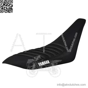 Yamaha YFZ 450 Gripper Seat Cover 2004-2013    all BLACK / BLACK ribs LOGO #200