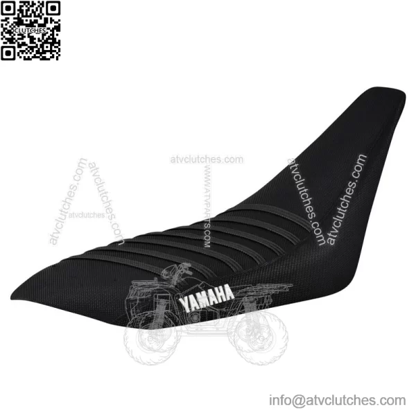 Yamaha YFZ 450 Gripper Seat Cover 2004-2013    all BLACK / BLACK ribs LOGO #200