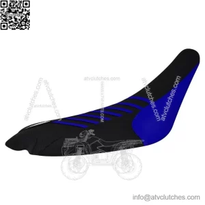 Yamaha 2009-2020 YFZ 450R 450 R Gripper Seat Cover BLUE/BLK/BLUE ribs #201