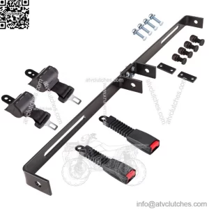 2 Seat Retractable Golf Cart Seat Belt Bracket Kit Fit for Yamaha EZGO Club Car