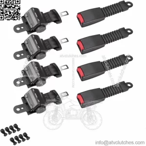 4 Retractable Golf Cart Seat Belts for EZGO Club Car Yamaha Adjustable Lab Belt
