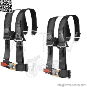 4PT 3" Harness Can-Am Maverick Commander Defender X3 1000 800 BLK PAIR