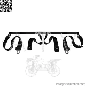 Seat Belt Kit 2 Piece 60" Fully Extended Lap Seat Belts Bracket and Hardware