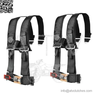Pro Armor Seat Belt Harness 4 Point 2" Padded Black Polaris RZR XP S 4 1000 PAIR (For: More than one vehicle)