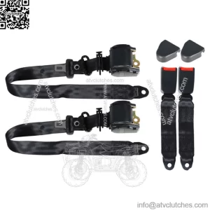 For 1982-1995 Jeep Wrangler CJ YJ 2Pcs Universal 3 Points Retractable Seat Belts