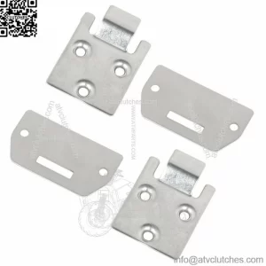 2 Sets of Seat Hinge Bottom and Plate for EZGO TXT Medalist Golf Cart (1995-up)
