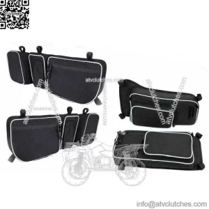 4pcs Side Door Bags w/ Removable Knee Pad For Can Am Maverick X3 Max R 2017-2023