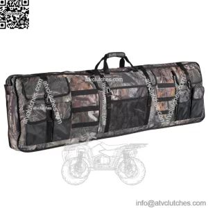UTV Camo Double Gun Carrier Holder Tool Rack Storage Bags Case Rifle Organizer