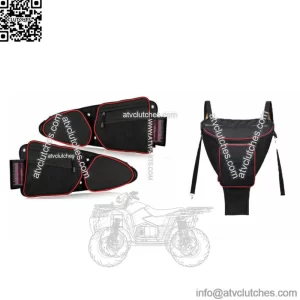 UTV Cab Center Bag + Side Storage Door Bags for Polaris 4 1000 Turbo 2014-23