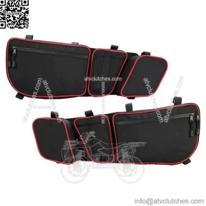 KEMIMOTO UTV Front Door Storage Bags w/Knee Pad For Can Am Maverick X3 2017-2023