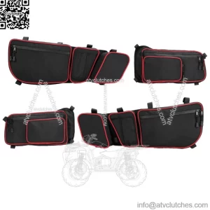 KEMIMOTO UTV Front&Rear Side Storage Door Bags For Can Am Maverick X3 Max 17-23