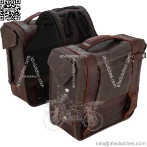 Burly Brand Throw Over Brown Leather Saddlebags Harley Indian Universal Custom (For: Harley-Davidson)